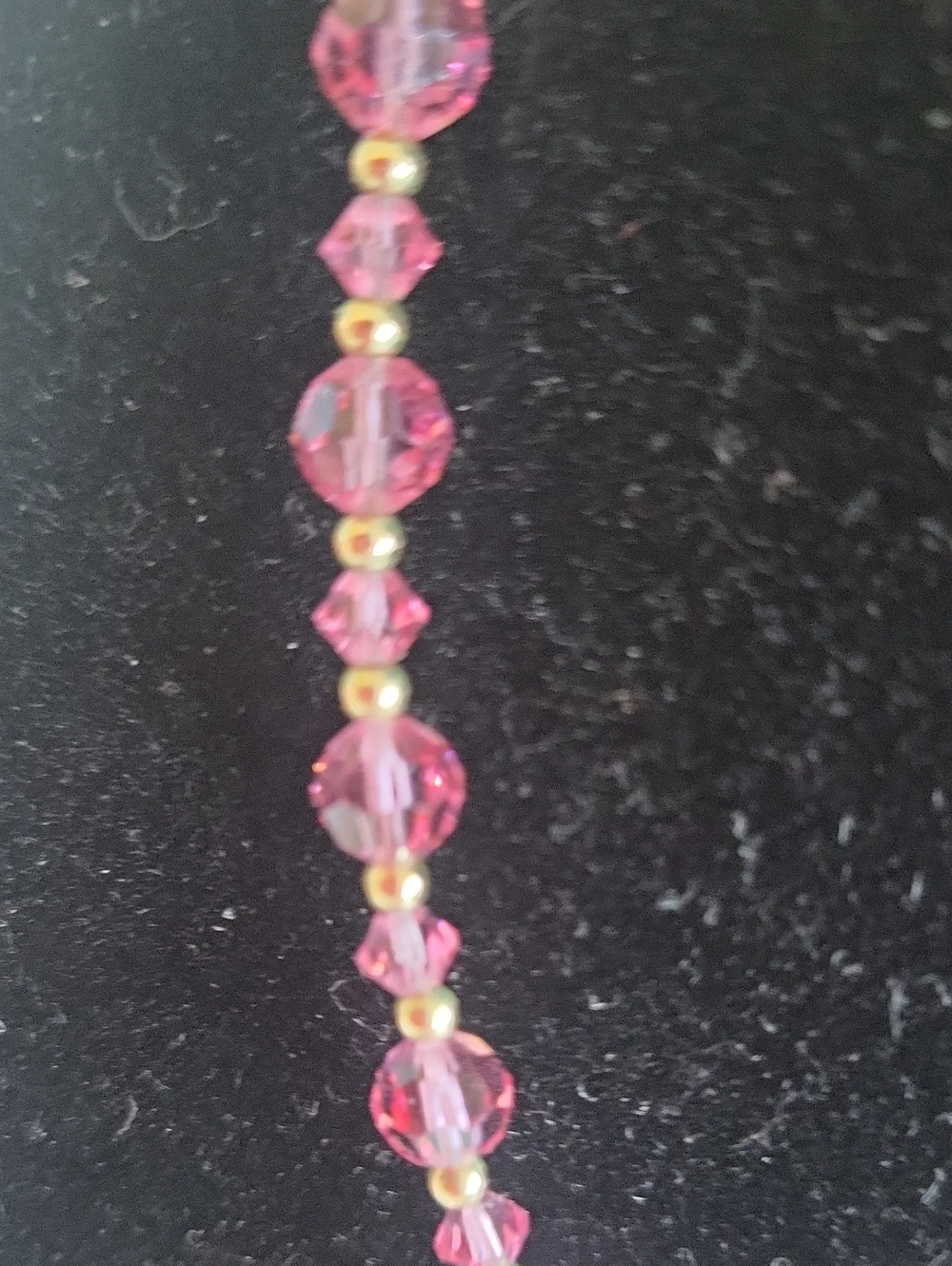 Pink Crystal Beaded Necklace - Women Jewelry